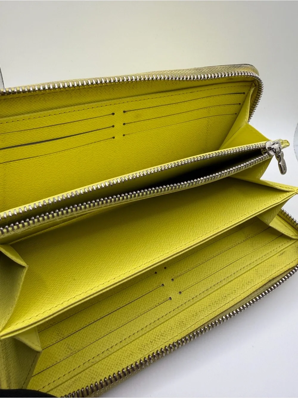 Louis Vuitton Yellow Epi Zippy Wallet